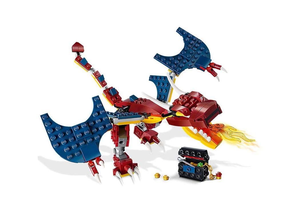 LEGO Creator 3in1 Fire Dragon 31102 Building Kit 234 Pieces | Build Rebuild Imagine