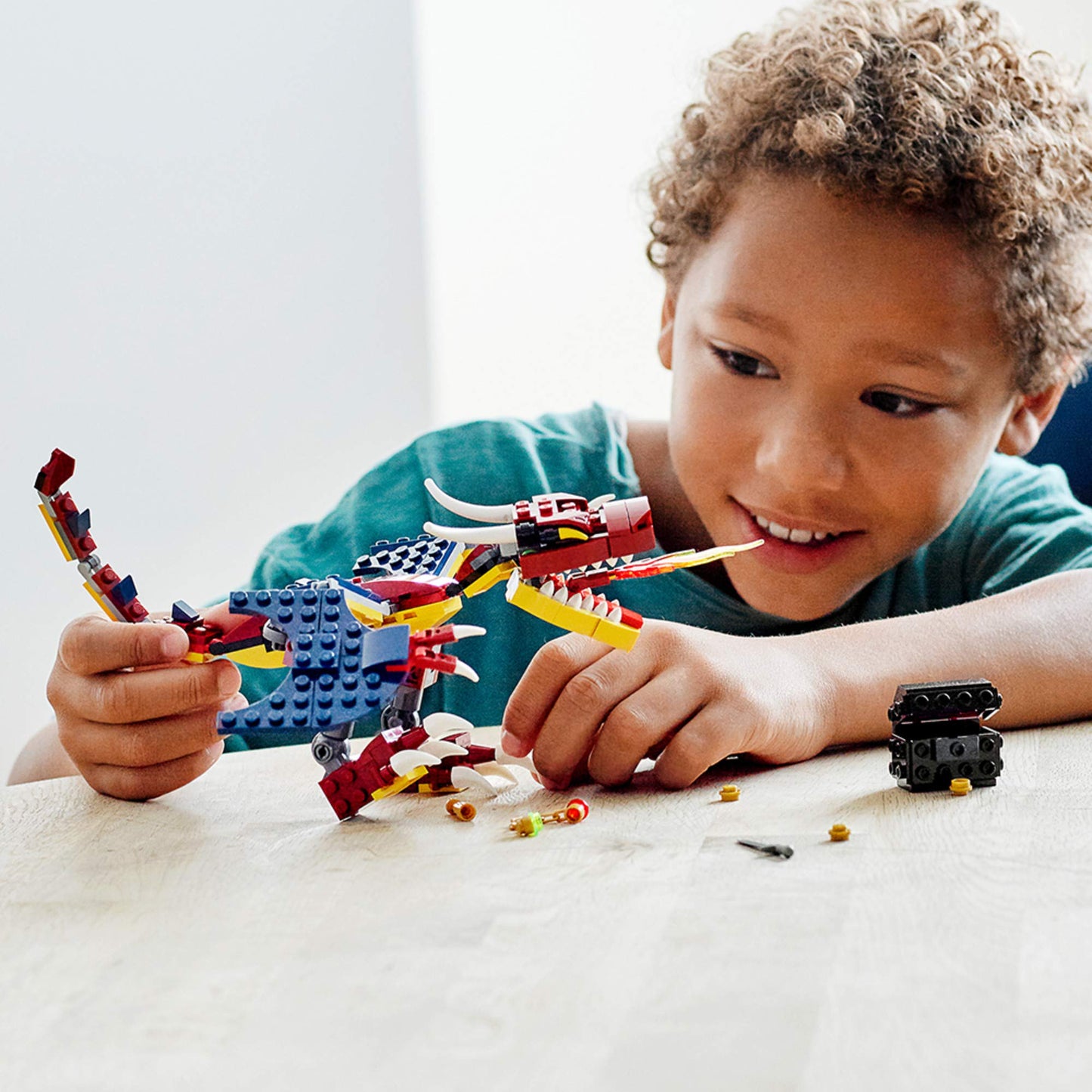 LEGO Creator 3in1 Fire Dragon 31102 Building Kit 234 Pieces | Build Rebuild Imagine