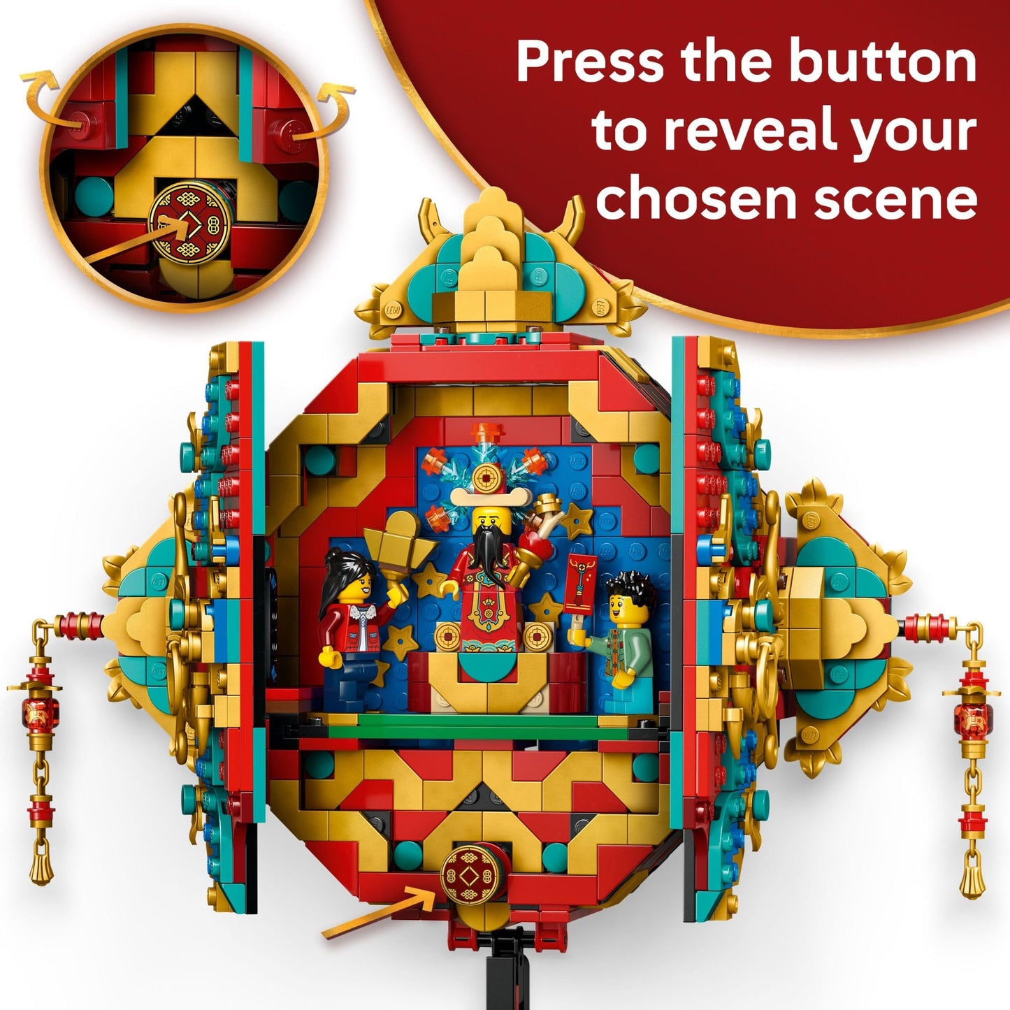 LEGO Fortune Firecracker 80118 – Interactive Wall Display & Chinese New Year Toy for Kids 9+