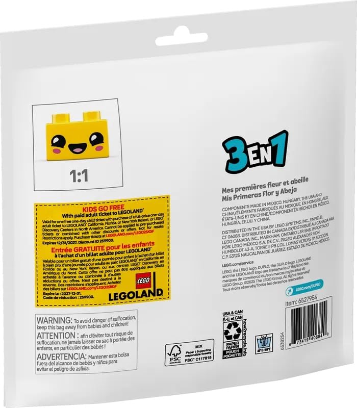 First Flower & Bee Set by LEGO DUPLO – Open-Ended Building for Toddlers