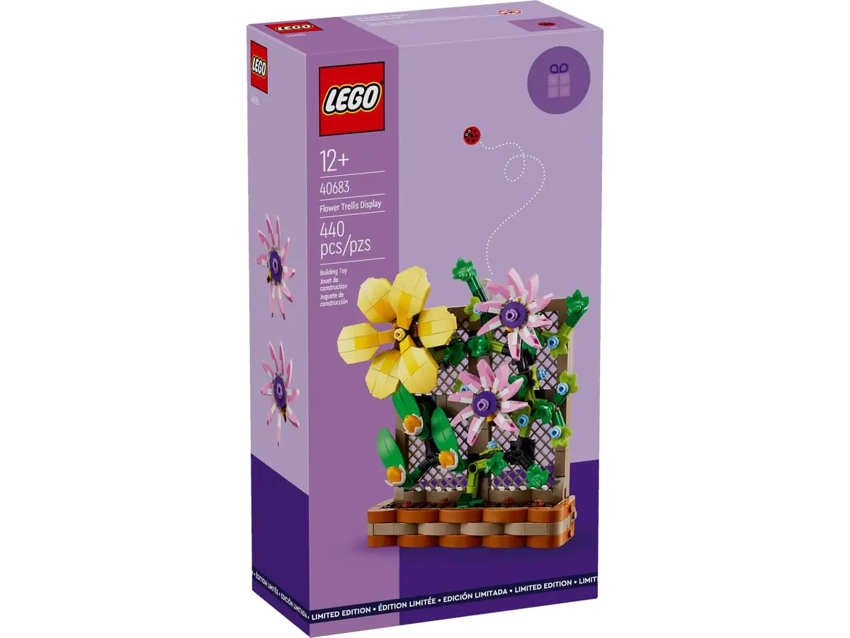 LEGO Flower Trellis Display 40683 – Spring Floral Decor Set (440 pcs)