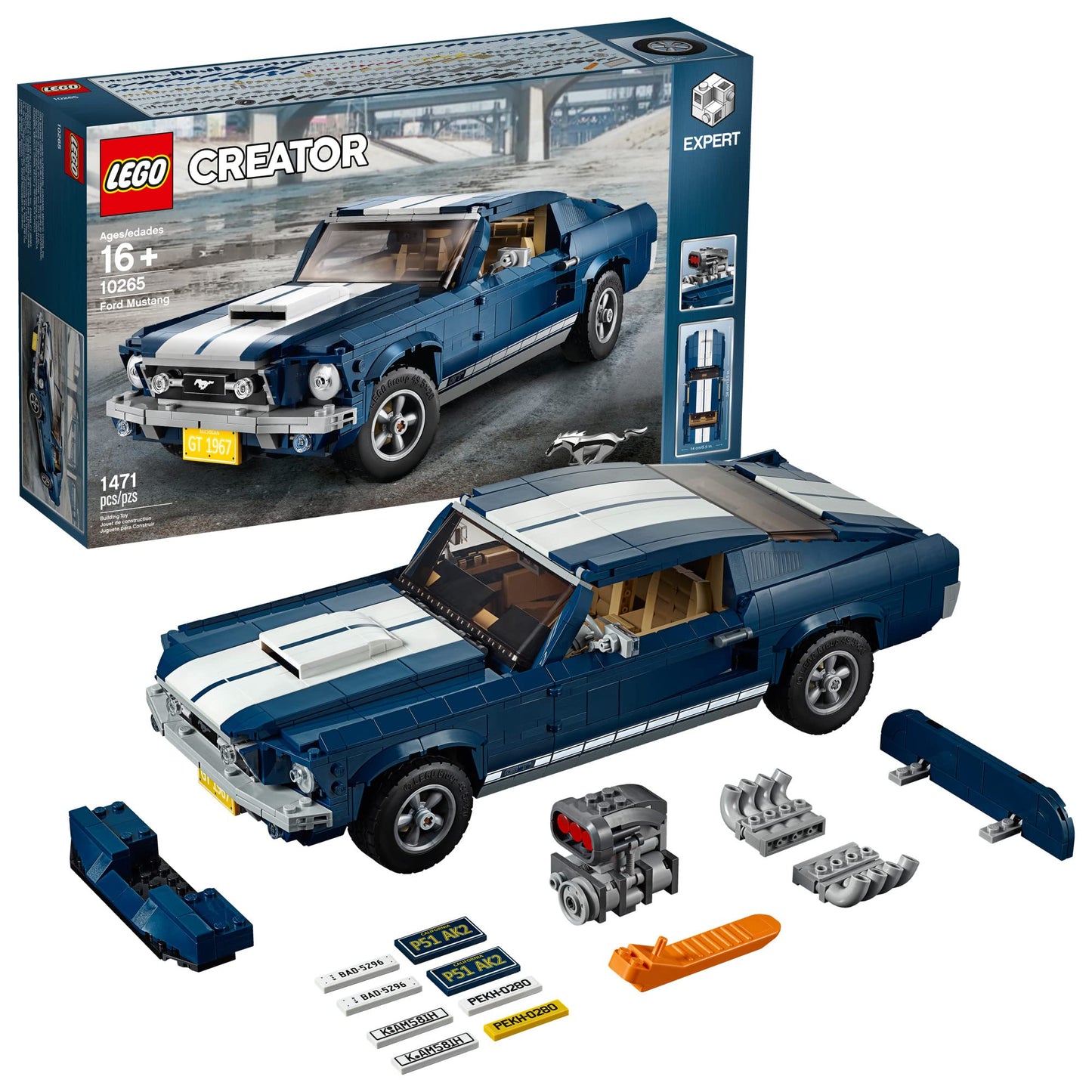 LEGO Creator Expert Ford Mustang 10265 – Exclusive Advanced Collector’s Car Model for Adults & Teens