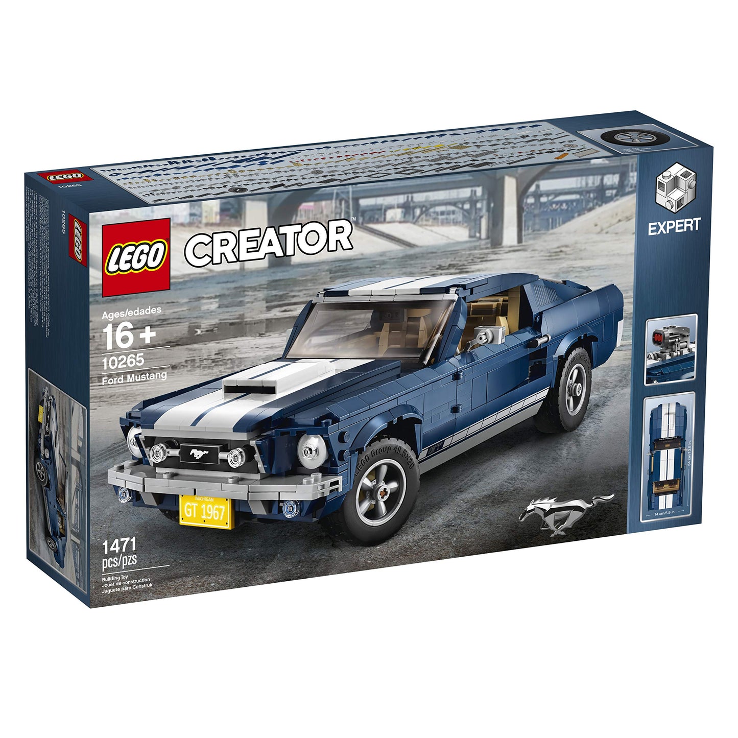 LEGO Creator Expert Ford Mustang 10265 – Exclusive Advanced Collector’s Car Model for Adults & Teens
