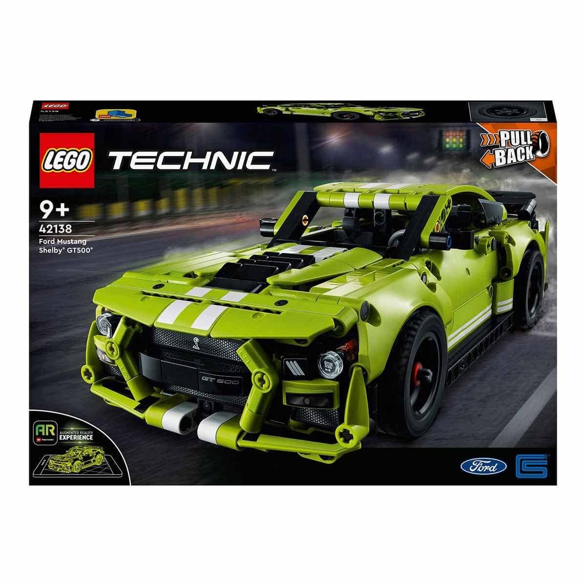 LEGO Technic Ford Mustang Shelby GT500 42138 — 544-Piece Drag Race AR Build