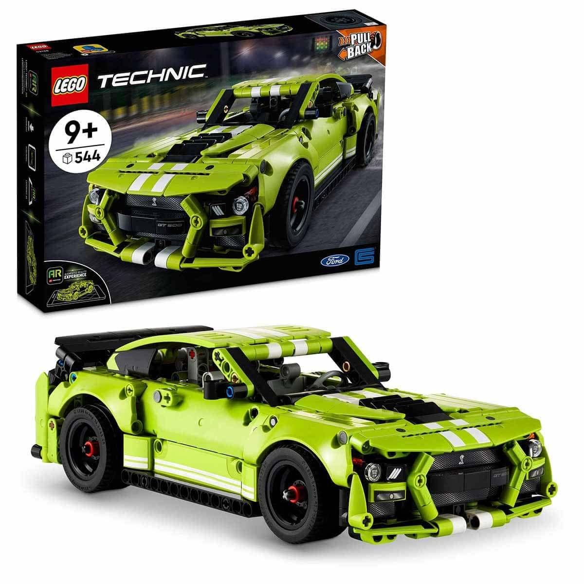 LEGO Technic Ford Mustang Shelby GT500 42138 — 544-Piece Drag Race AR Build