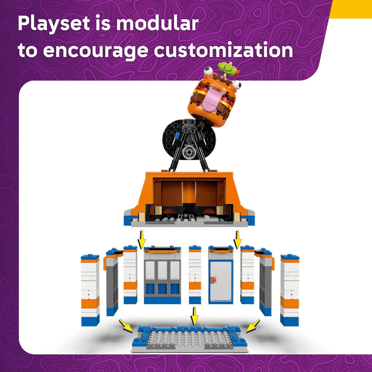 LEGO Fortnite Durrr Burger Restaurant 77076 – Buildable Fortnite Toy with Minifigures