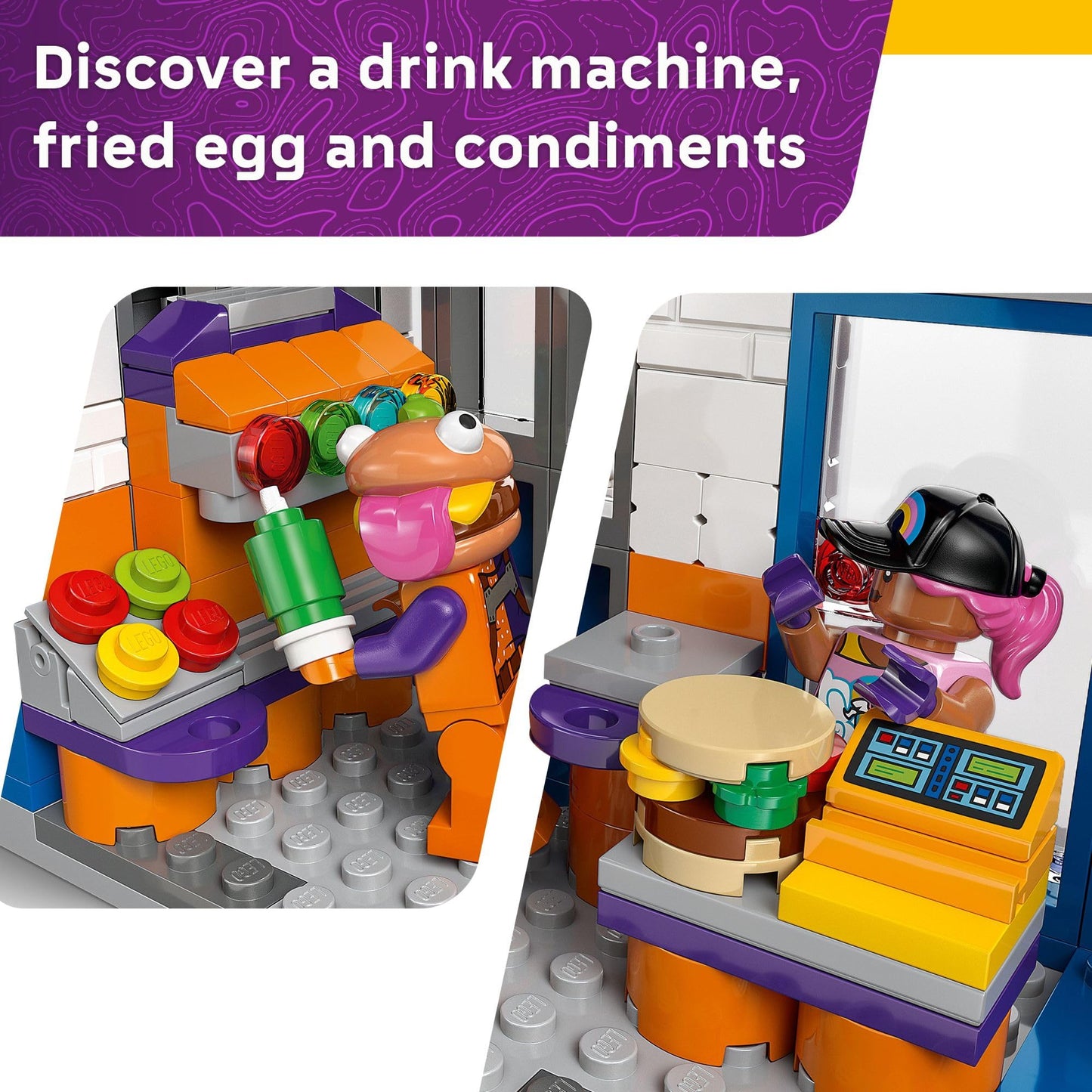 LEGO Fortnite Durrr Burger Restaurant 77076 – Buildable Fortnite Toy with Minifigures