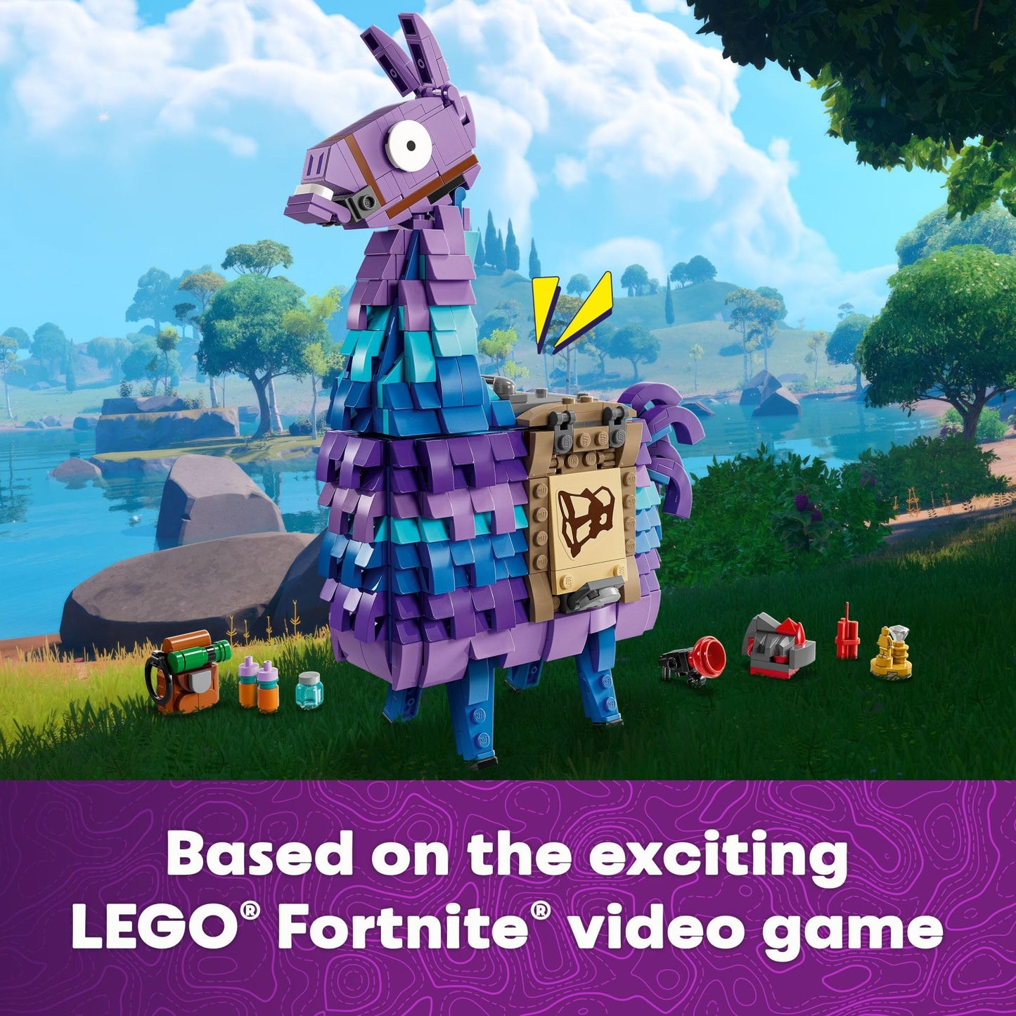 LEGO Fortnite Supply Llama Building Set (77071) – Collectible Display Toy for Gamers