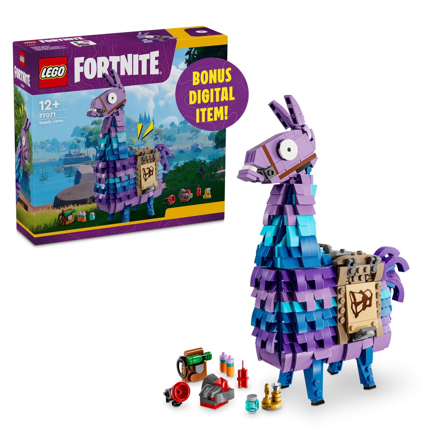 LEGO Fortnite Supply Llama Building Set (77071) – Collectible Display Toy for Gamers