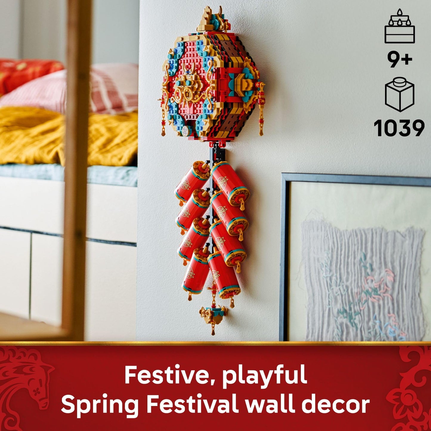 LEGO Fortune Firecracker 80118 – Interactive Wall Display & Chinese New Year Toy for Kids 9+