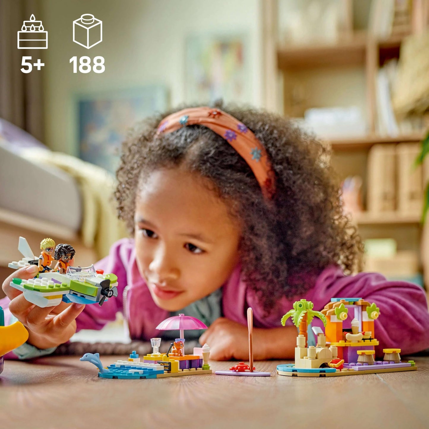LEGO Friends 42672 Fun Beach in Suitcase – 2-in-1 Building Set for Kids 5+