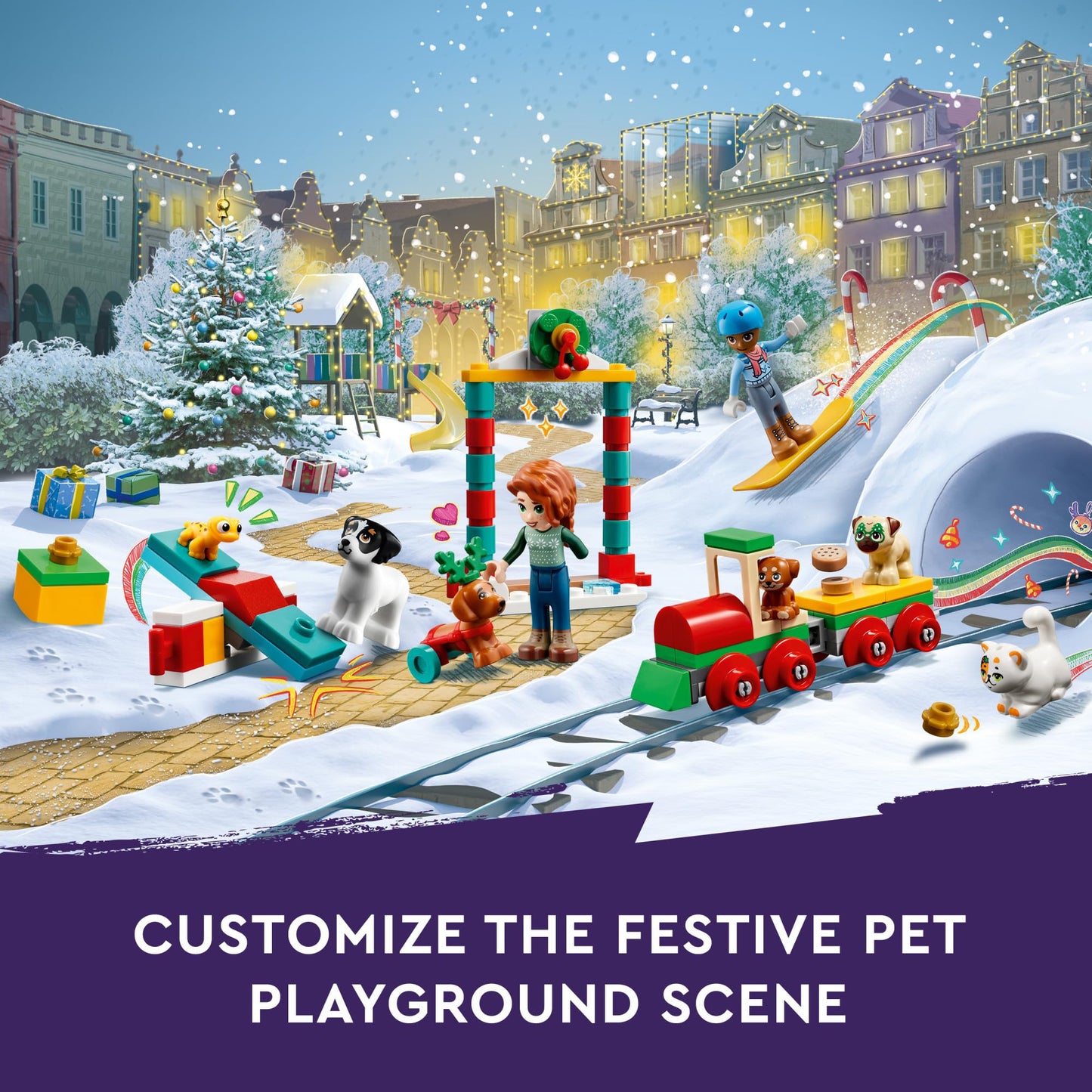 LEGO Friends Advent Calendar 41758 (2023) – 24 Daily Surprises, 2 Mini-Dolls & 8 Pets