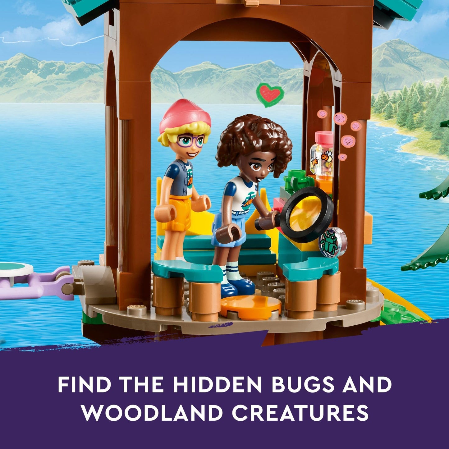 LEGO Friends Adventure Camp Tree House – 1,128-Piece Building Set for Ages 8+ (42631)