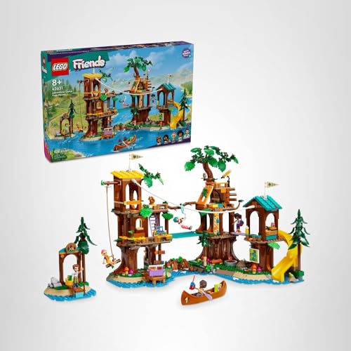 LEGO Friends Adventure Camp Tree House – 1,128-Piece Building Set for Ages 8+ (42631)