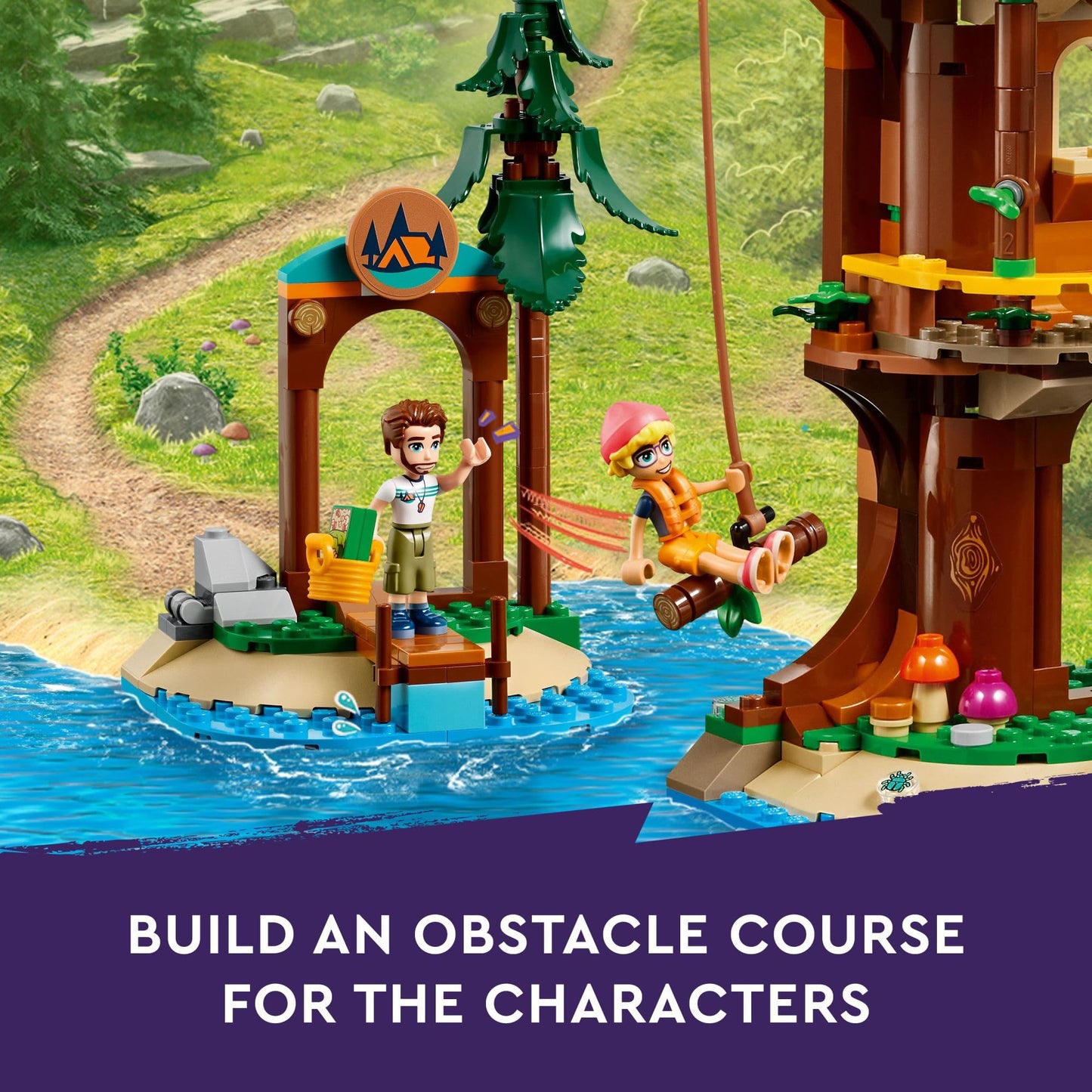 LEGO Friends Adventure Camp Tree House – 1,128-Piece Building Set for Ages 8+ (42631)