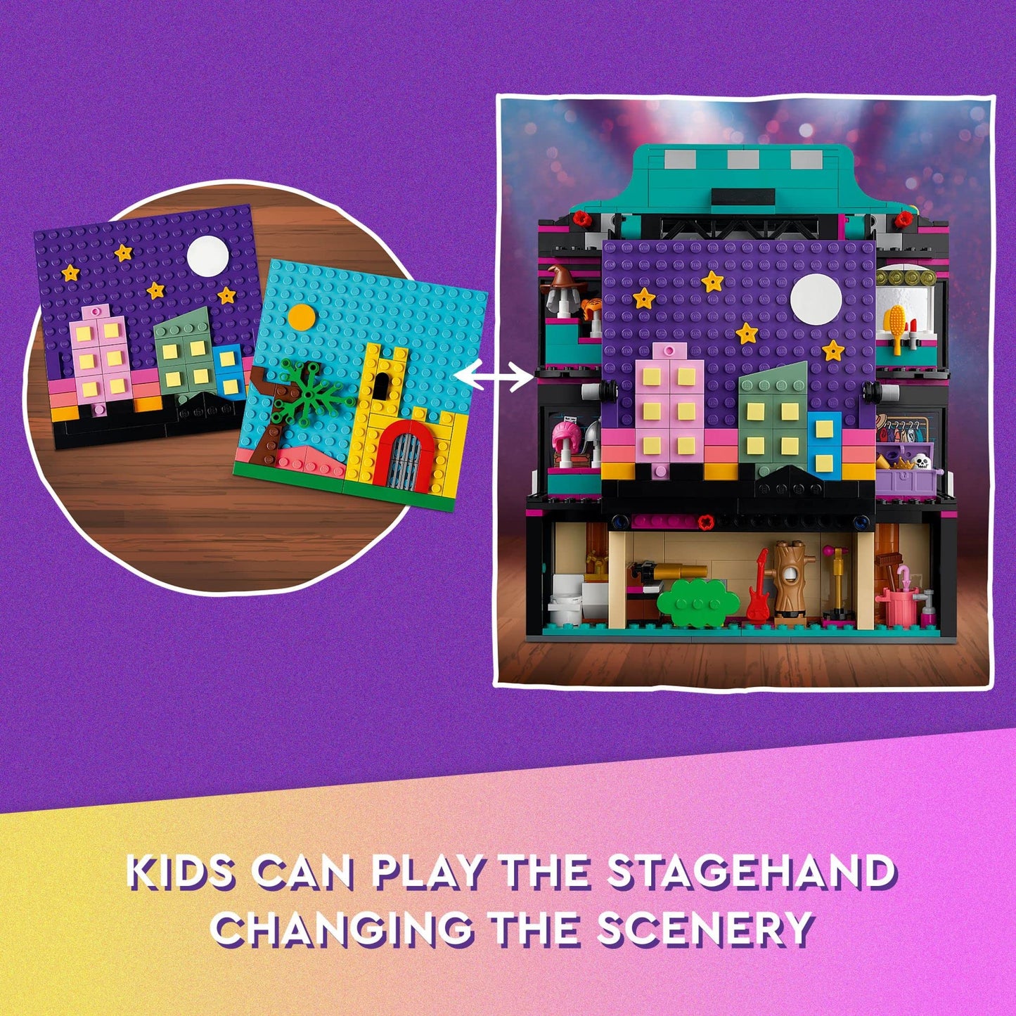 LEGO Friends Andrea's Theatre School Playset 41714 – Creative Drama Toy for Kids 8+