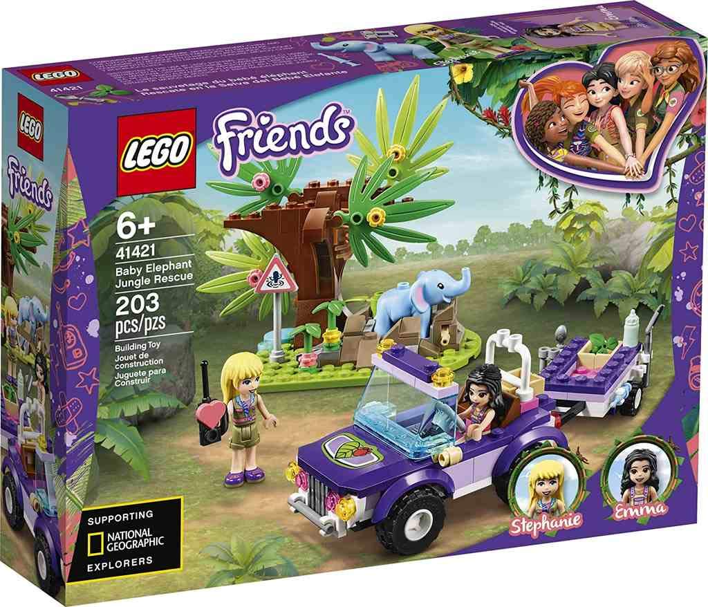 LEGO Friends Baby Elephant Jungle Rescue 41421 – Adventure Kit with Emma & Stephanie