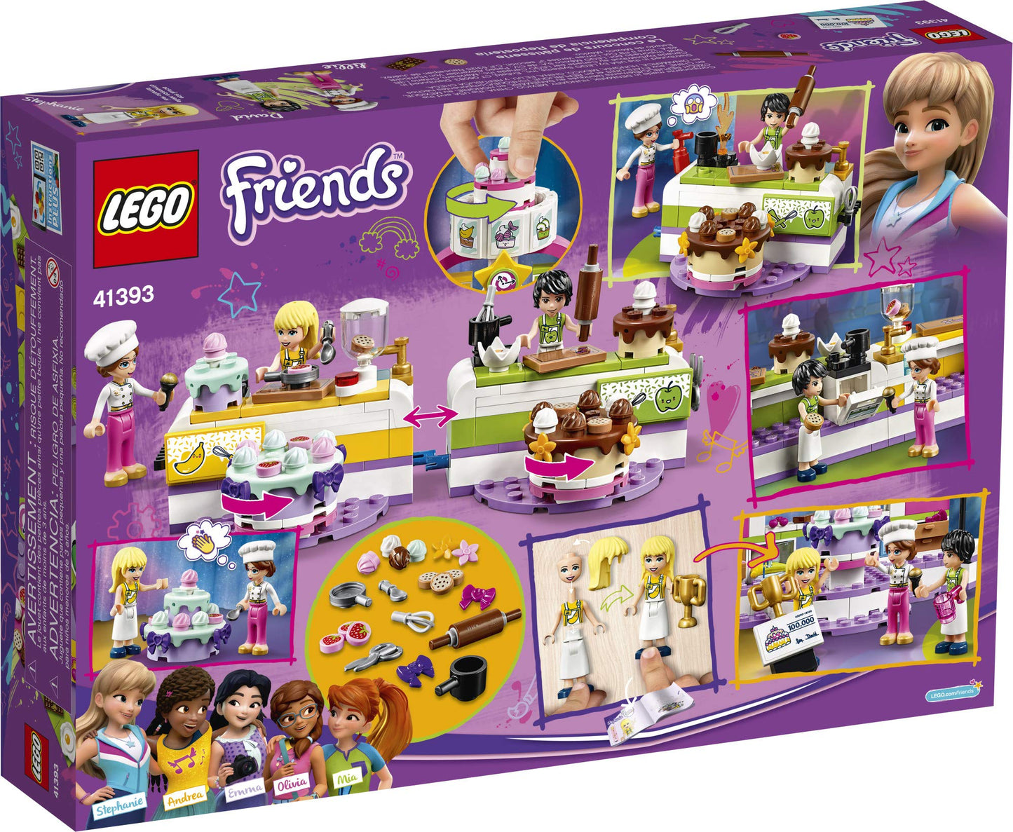 LEGO Friends Baking Competition 41393 Building Kit | 361 Pieces, 3 Mini-Dolls