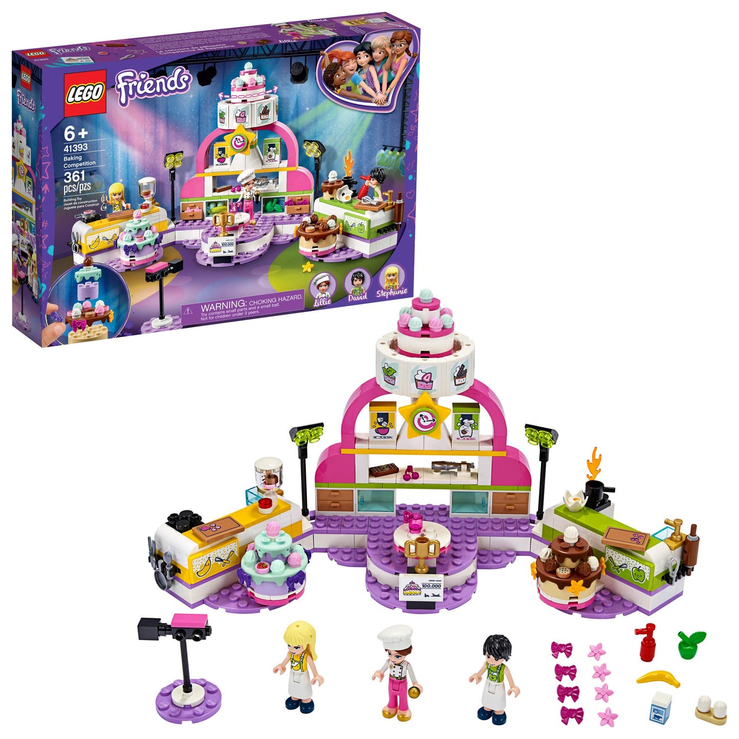 LEGO Friends Baking Competition 41393 Building Kit | 361 Pieces, 3 Mini-Dolls
