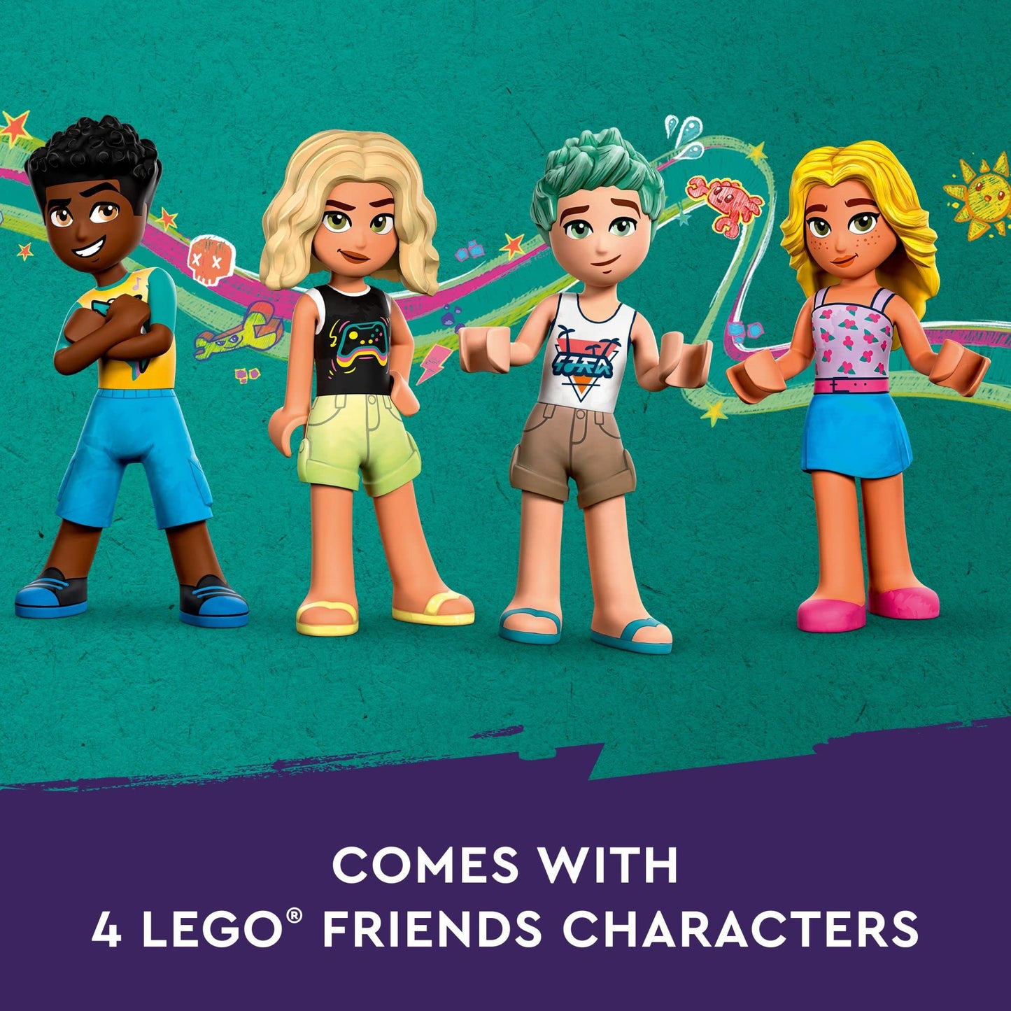 LEGO Friends Beach Amusement Park 41737 – Advanced Build with Carousel, Wave Machine & Shooting Gallery (Ages 12+)
