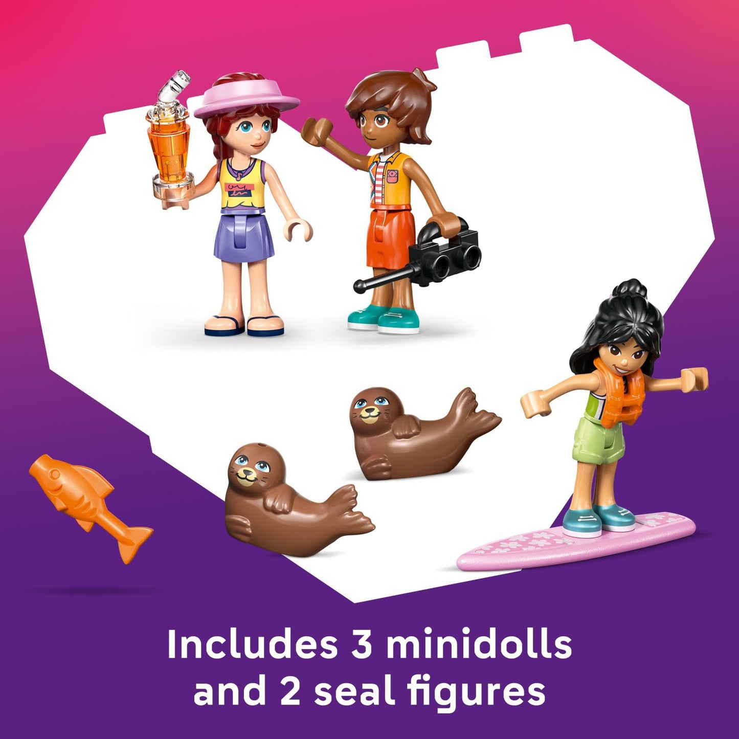 LEGO Friends Beach House with Seals (42699) – Pretend Play Toy for Kids 7+