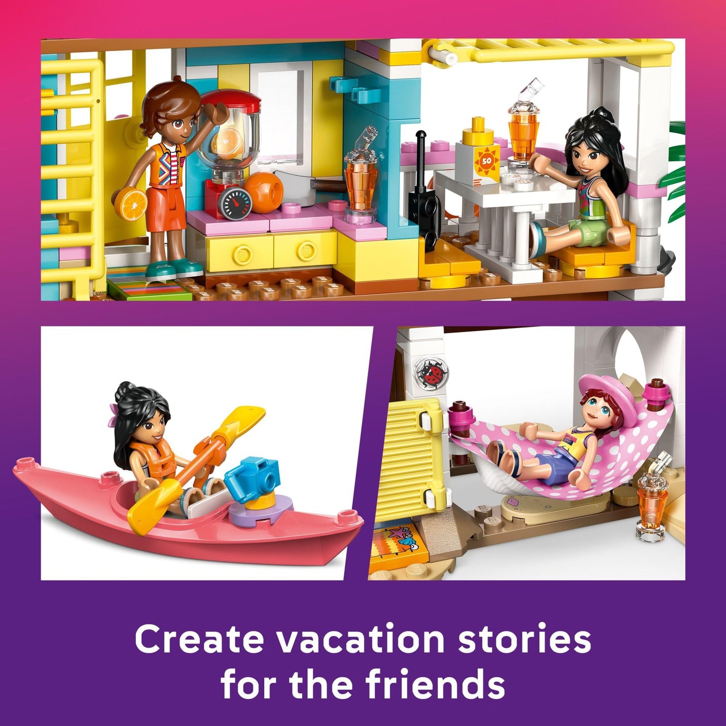 LEGO Friends Beach House with Seals (42699) – Pretend Play Toy for Kids 7+