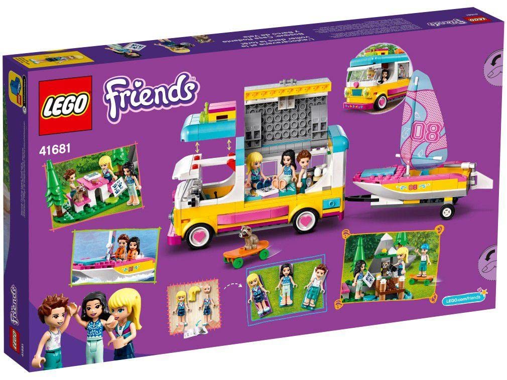 LEGO Friends Forest Camper Van and Sailboat 41681 – 487 Pieces