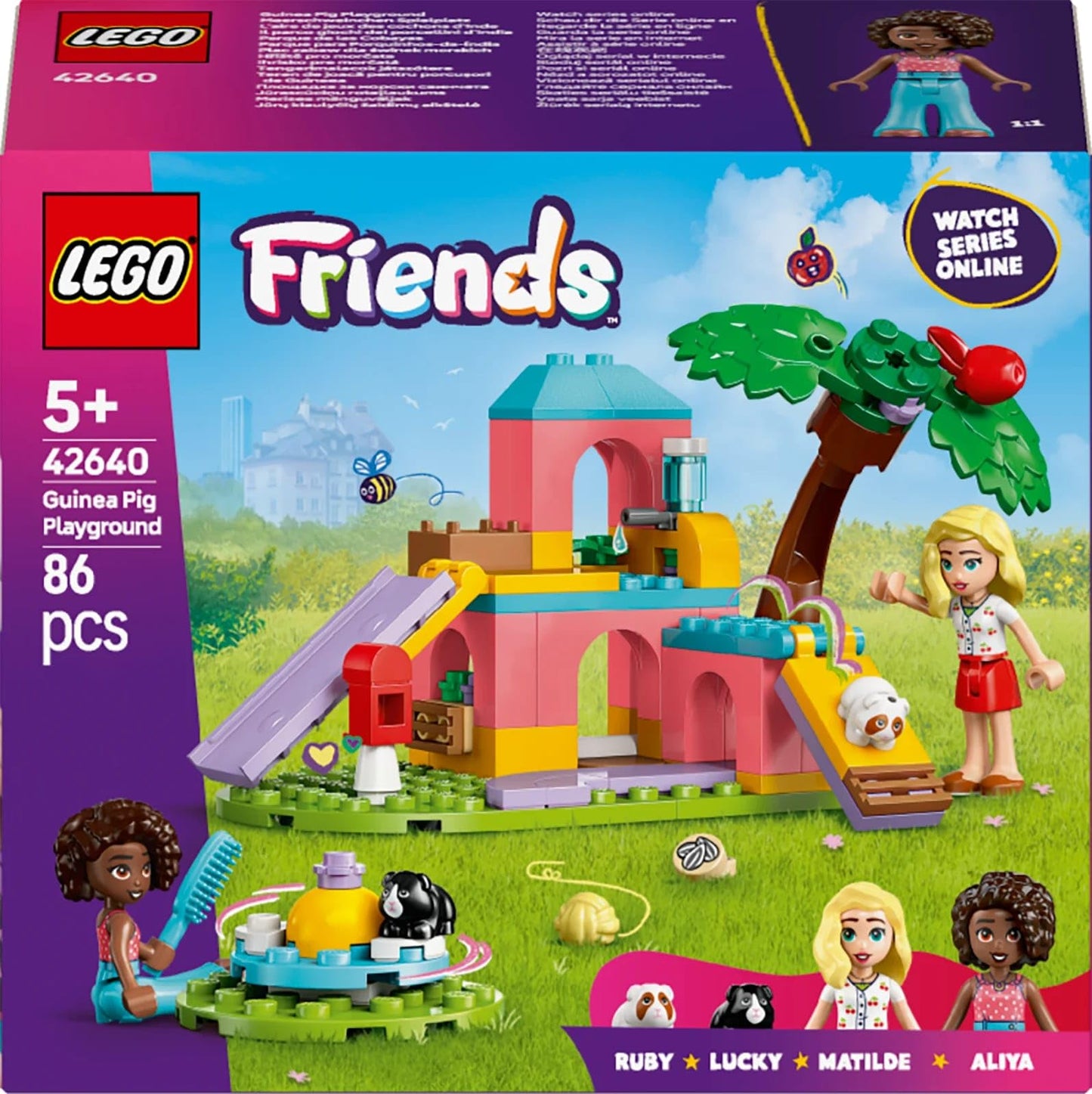 LEGO Friends Guinea Pig Playground 42640 – Build, Pretend Play & Pet Care for Kids 5+