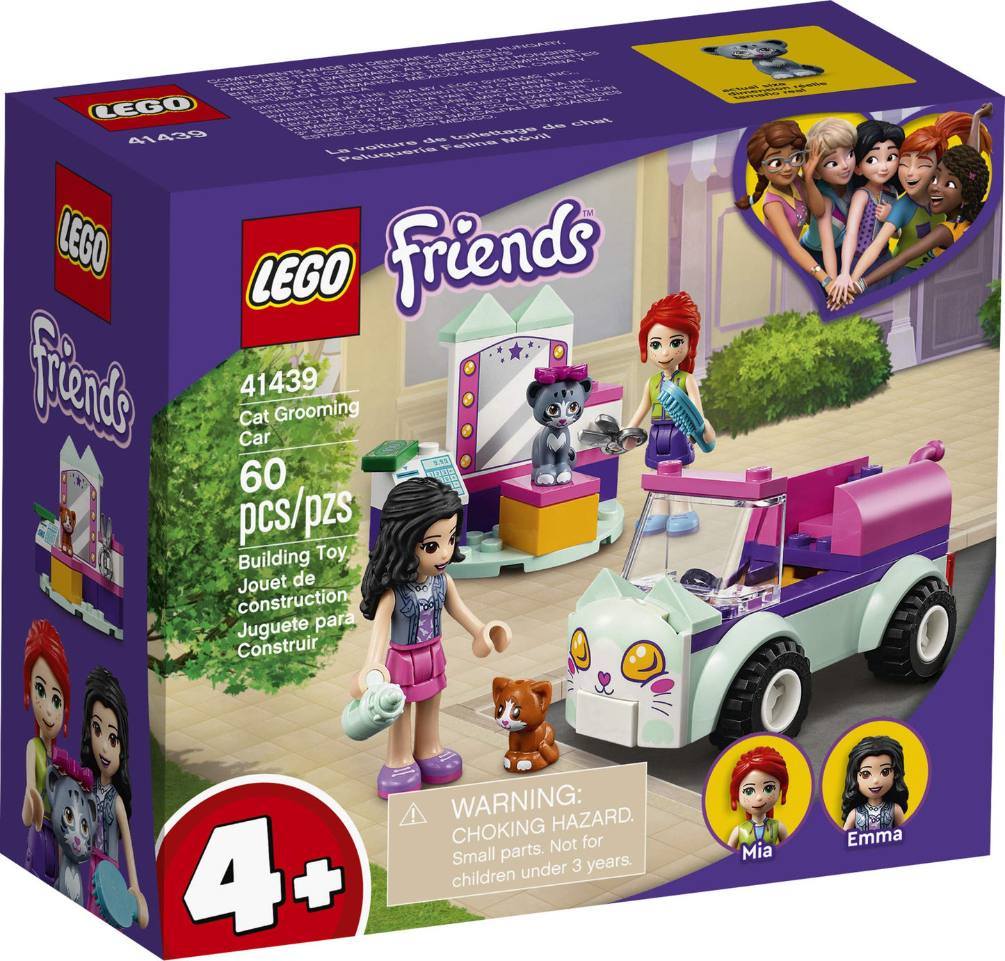 LEGO Friends Cat Grooming Car 41439 Building Kit | Creative Play for Ages 4+