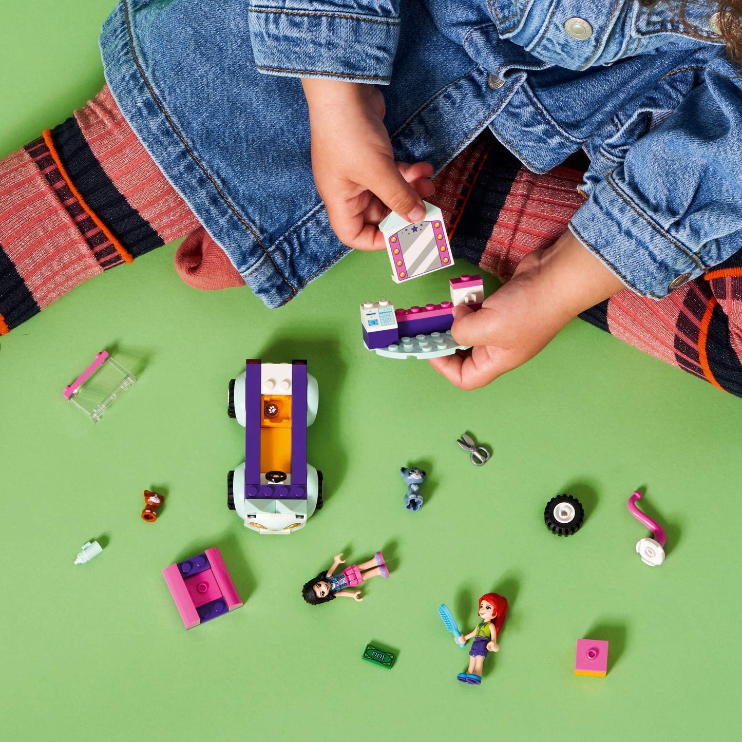LEGO Friends Cat Grooming Car 41439 Building Kit | Creative Play for Ages 4+