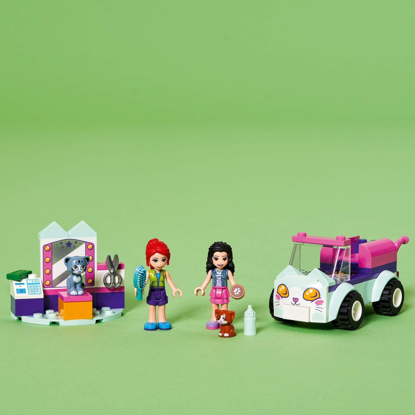 LEGO Friends Cat Grooming Car 41439 Building Kit | Creative Play for Ages 4+