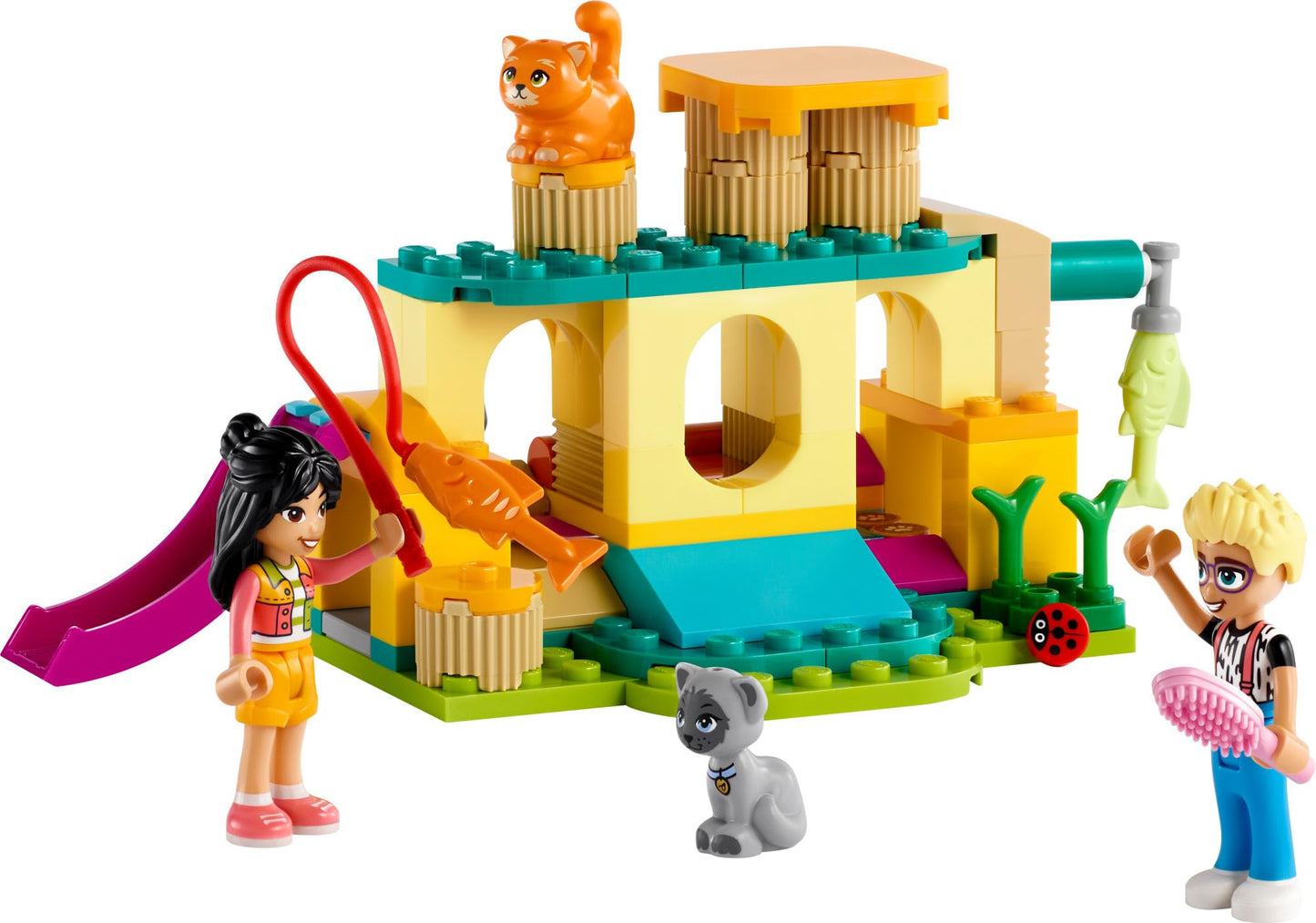 LEGO Friends Cat Playground Adventure 42612 | Buildable Cat Toy with Liann & Olly
