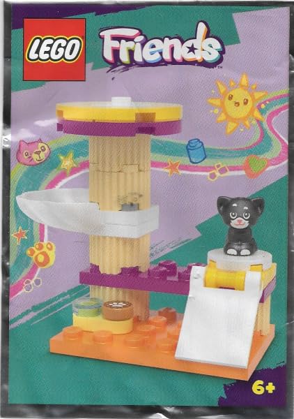 LEGO Friends Cat Tree with Kitten Shadow Micro Set – 24 Pieces | Compact Play