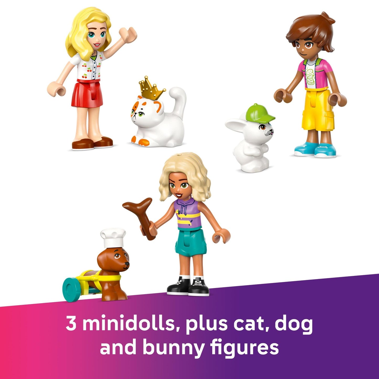 LEGO Friends Pet Accessories Shop 42650 – 3 Minidolls, Pets & Grooming Playset