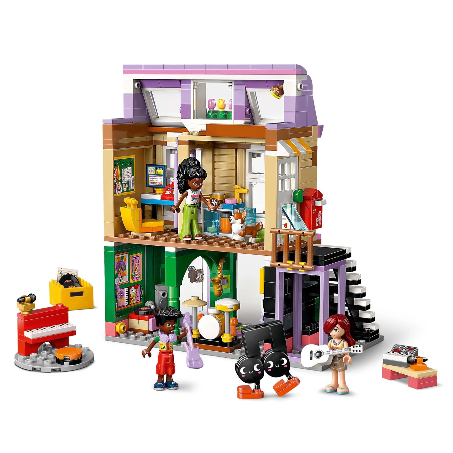 LEGO Friends Music Shop 42653 – Elsa D Belle Playset for Kids 7+ | Creative Pretend Play