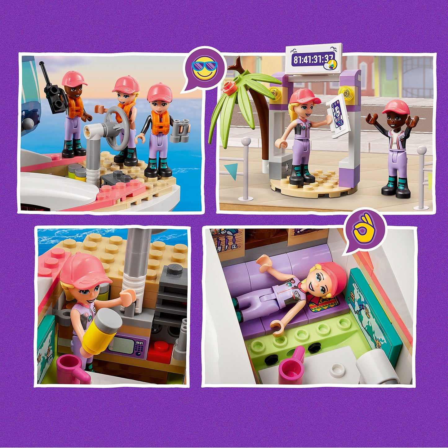 LEGO Friends Stephanie's Sailing Adventure 41716 – Sailboat Set with Island & Drone (Age 7+)