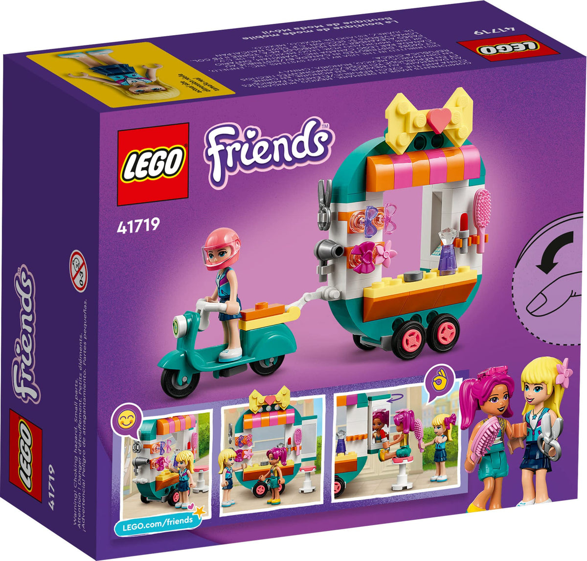 LEGO Friends Mobile Fashion Boutique Shop & Hair Salon Playset 41719