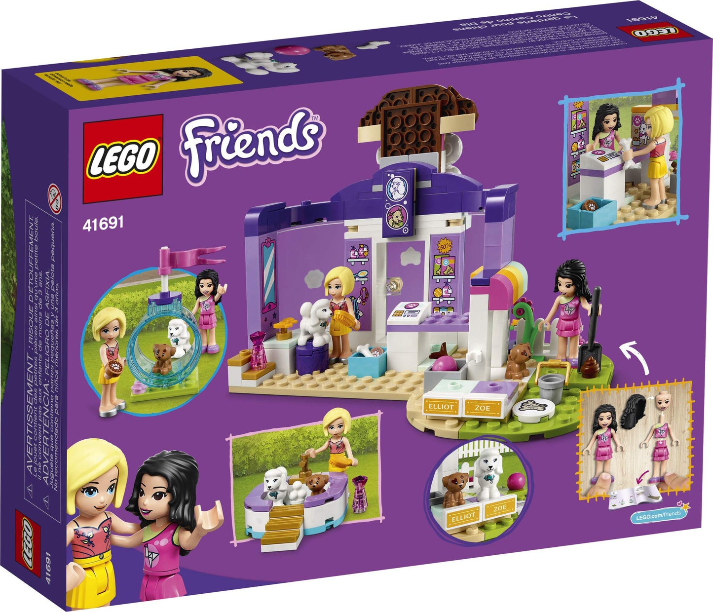 LEGO Friends Doggy Day Care 41691 – 221-Piece Kit with 2 Mini-Dolls & 2 Dogs