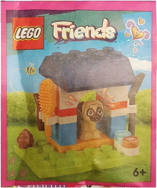 LEGO Friends Pug with Doghouse Micro Set (24 pcs) – Bakery-Inspired, Compact Build