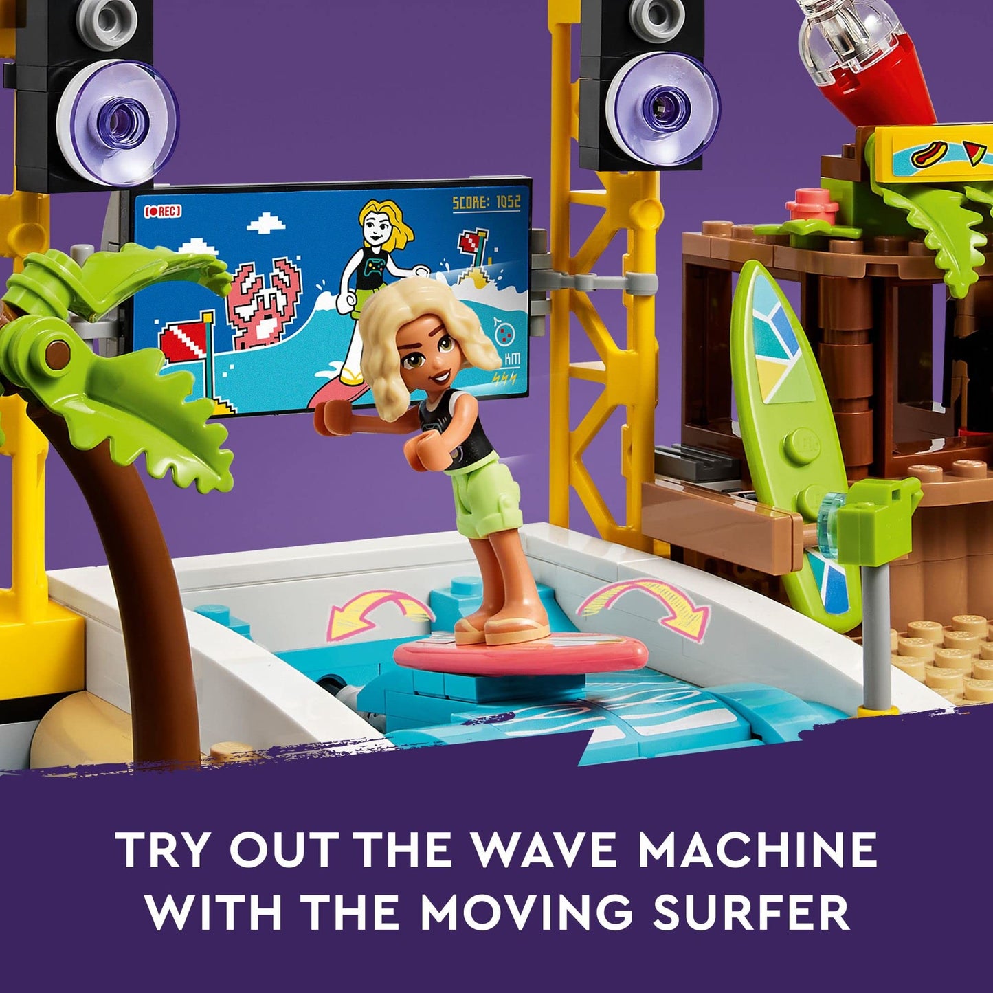 LEGO Friends Beach Amusement Park 41737 – Advanced Build with Carousel, Wave Machine & Shooting Gallery (Ages 12+)