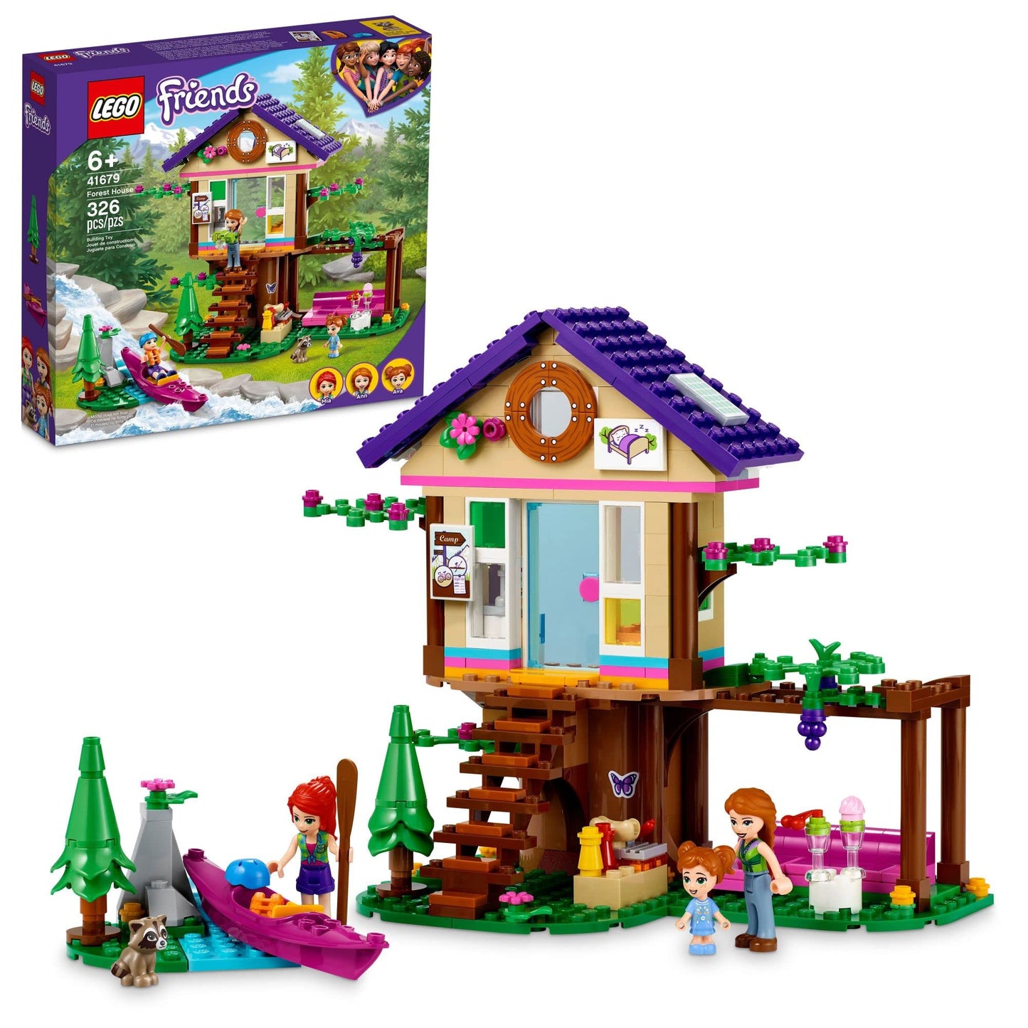 LEGO Friends Forest House 41679 Building Kit | Tree House Adventure