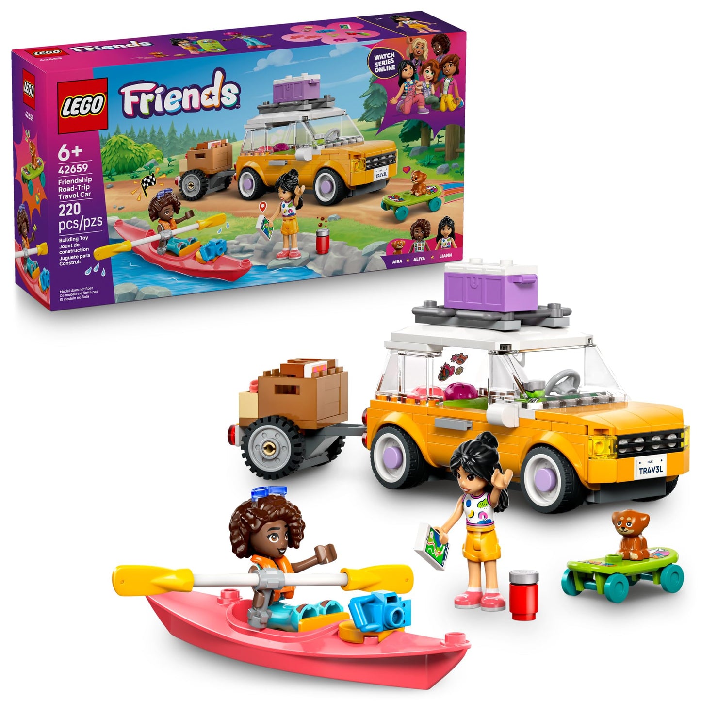 LEGO Friends Friendship Road-Trip Travel Car (42659) | Buildable Storytelling Toy for Ages 6+