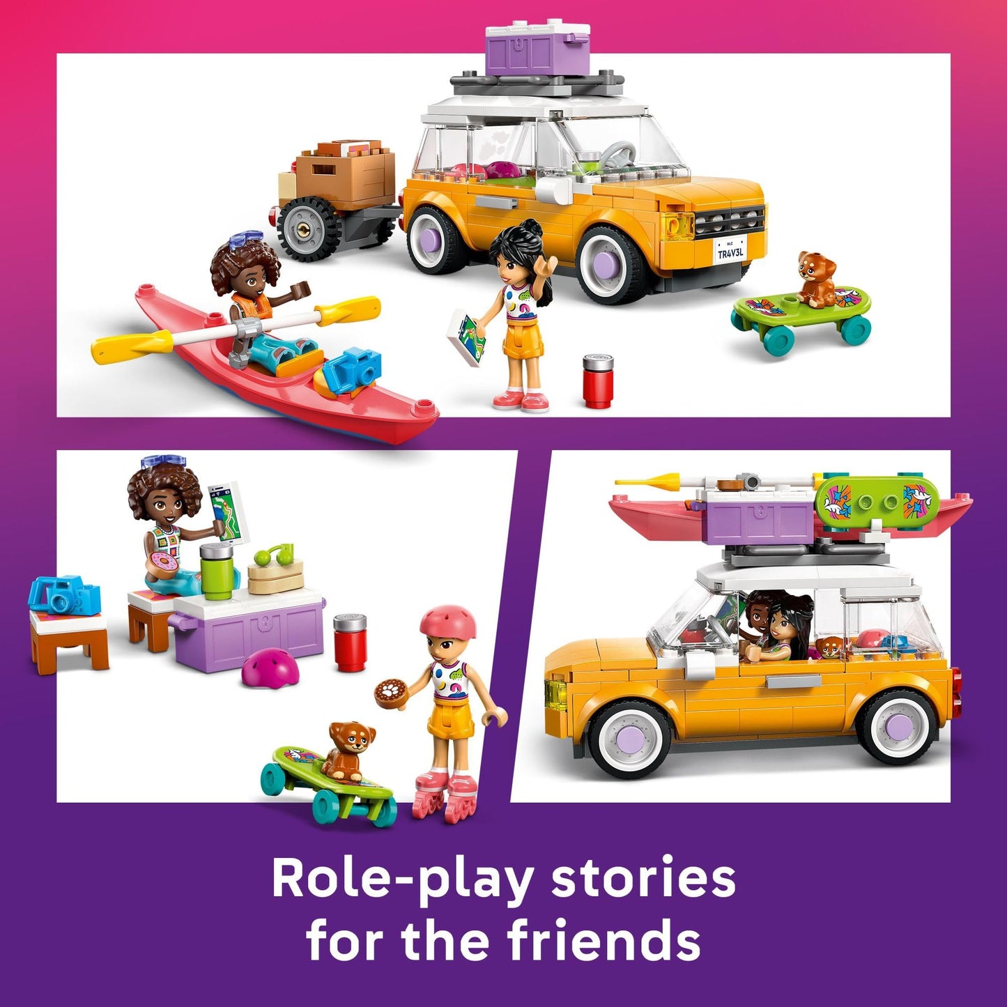 LEGO Friends Friendship Road-Trip Travel Car (42659) | Buildable Storytelling Toy for Ages 6+