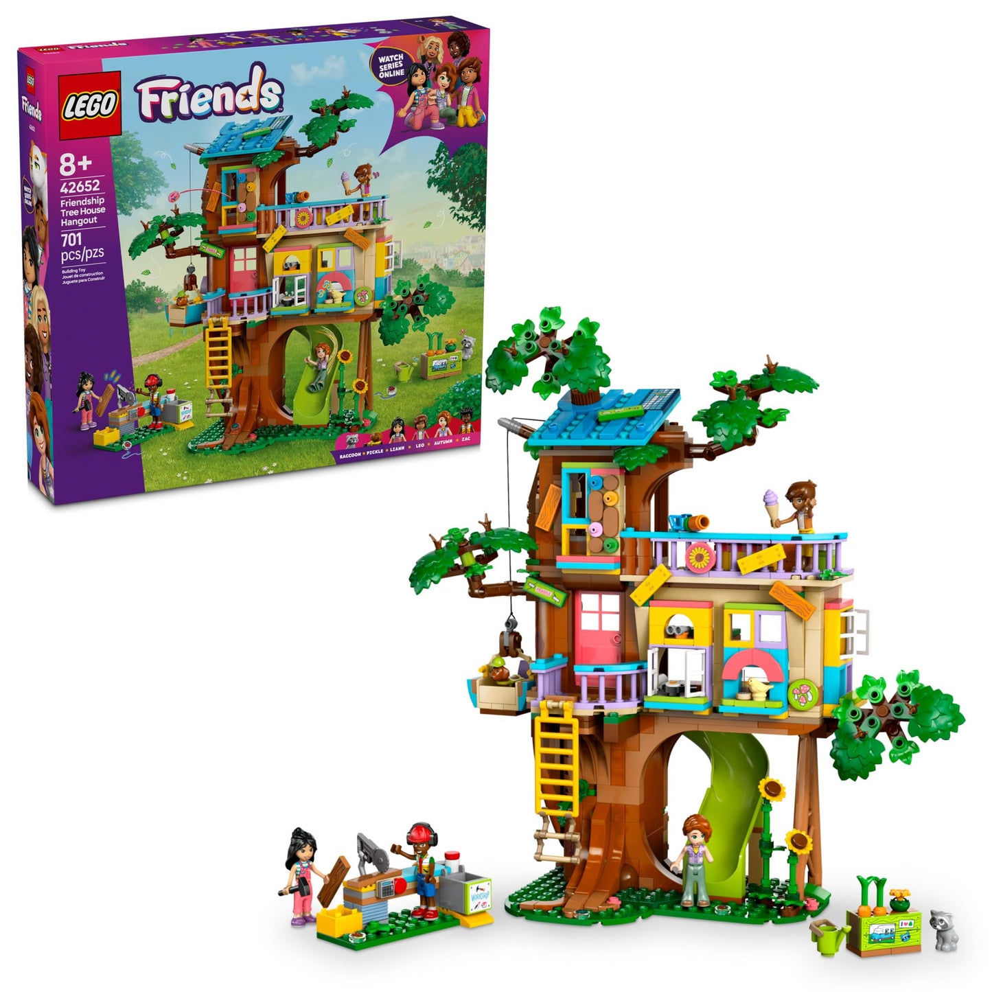 LEGO Friends Friendship Tree House Hangout (42652) – 701‑Piece Building Toy for Kids 8+