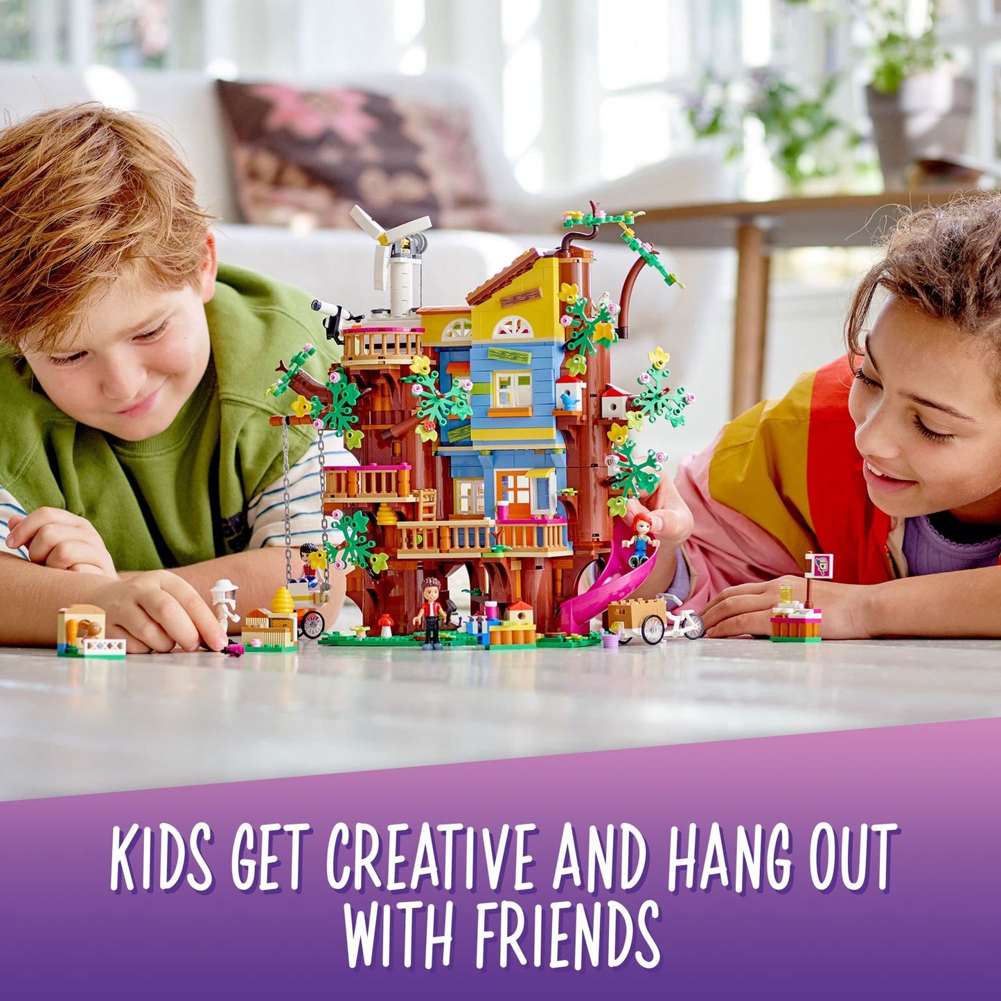 LEGO Friends Friendship Tree House 41703 – Mia Mini Doll, Eco Care Playset