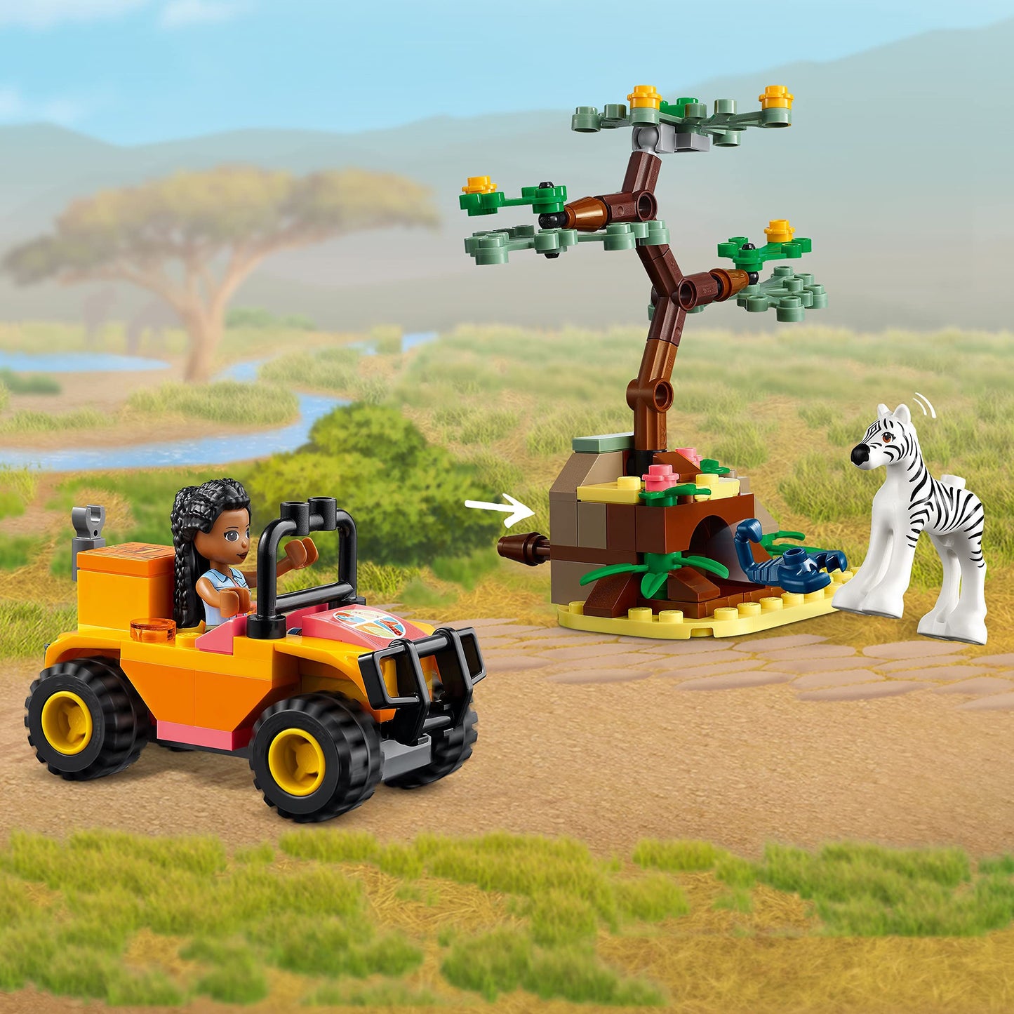 LEGO Friends Mia's Wildlife Rescue 41717 — Zebra & Giraffe Safari Set (Ages 7+)