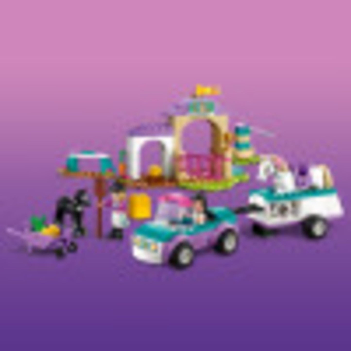 LEGO Friends Horse Training and Trailer Set 41441 – Stables, Car & Foal Figure | Gift for Kids 4+