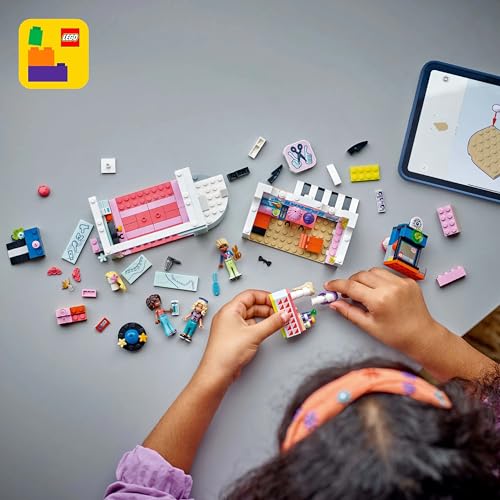 LEGO Friends Hair Salon & Accessories Shop 42662 – Imaginative Pretend Play Set for Kids 7+