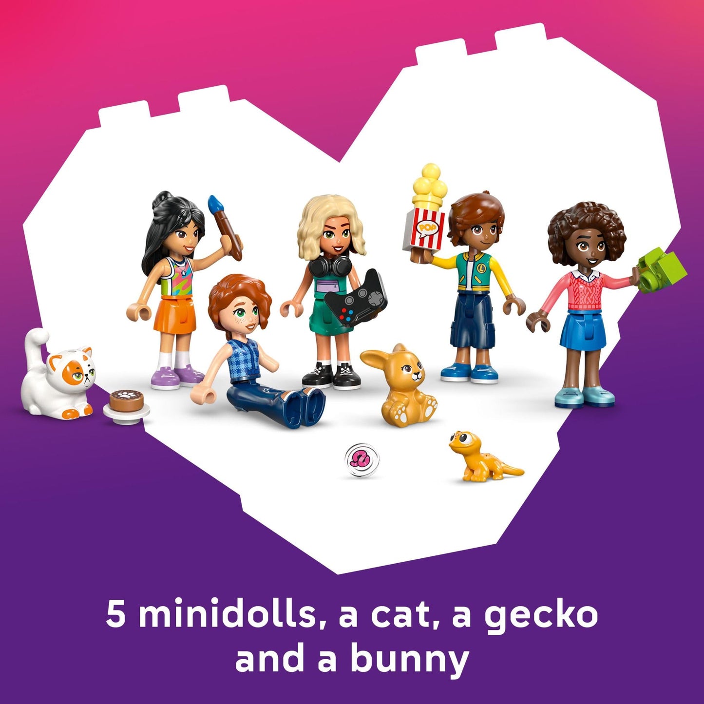 LEGO Friends Heartlake City Club House 42689 – 794-Piece Building Toy with 5 Minidolls & Pets