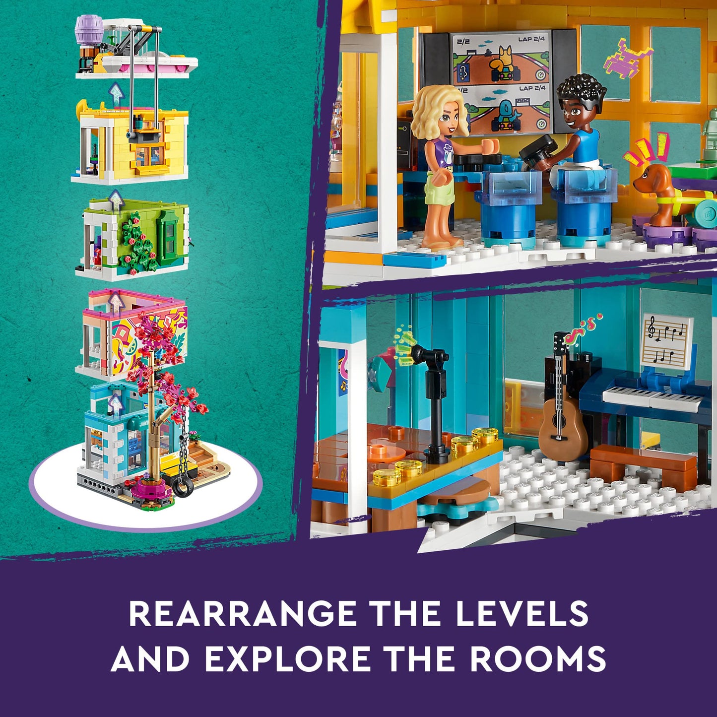LEGO Friends Heartlake City Community Center 41748 | Creative Building Toy Set for Ages 9+